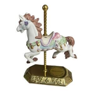 Westminster Porcelain Horse Mini Carousel Hand Painted No. 260797